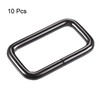 sourcing map Metal Rectangle Ring Buckles 38x20mm for Bags Belts