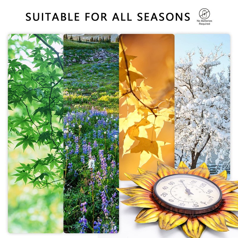 Thermometer Sunflower Gold
