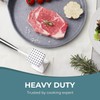 Meat Tenderizer Stainless Steel - Oversized Kitchen Mallet, Soft Grip