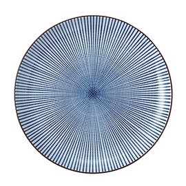 Showa Ceramics Sentan Tokusa 8.0 Plates, Diameter 10.9 x 1.2 inches (25.2 x 3 cm), Mino Ware, Made in Japan, Dishwasher Safe