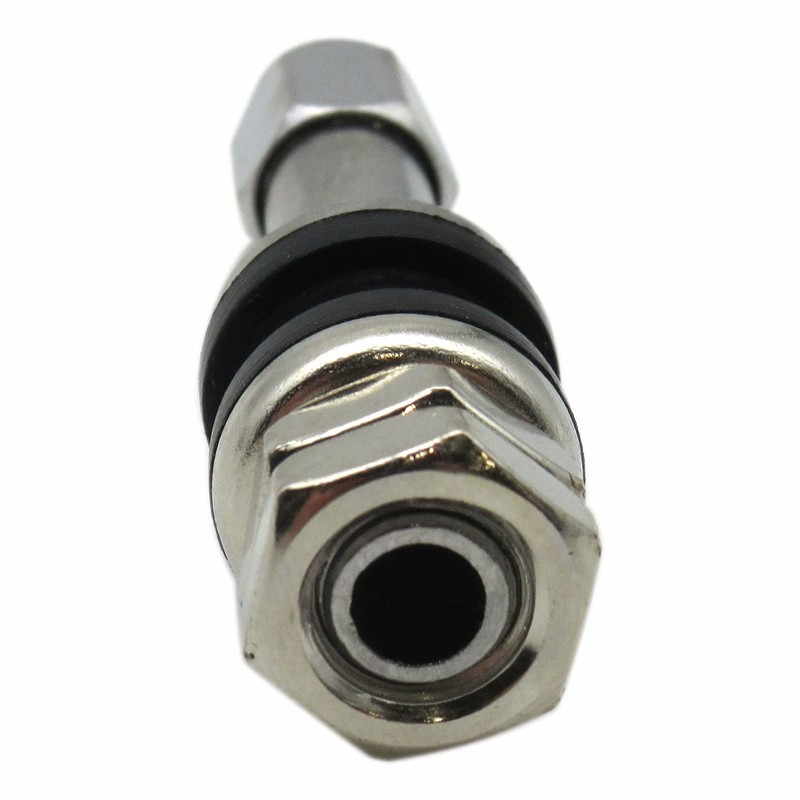 New 4X TR48 Bolt On Tire Valve Stem Chrome Metal