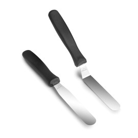 Lacor - 60493 - Set 2 Mini Spatole, Acciaio Inox, 22,5 x 11,5 cm e 22 x 10,5 cm, Ideali per la Placcatura, Leggere e Precise, Impugnatura Ergonomica e Lavabile in Lavastoviglie