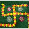 Artificial Flower Marigold Flower Garland 5 String Party Genda phool