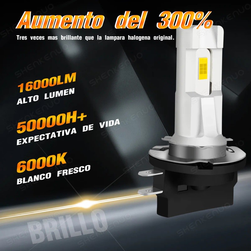 Kit De Focos Led H11b Luz Alta Y Luz Baja