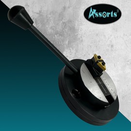 Assorts Ball Turning Attachment (Exclusive Feature of Bearing Base) with Reference Size Scale (Round Base with Graduation Scale – Double Bit)