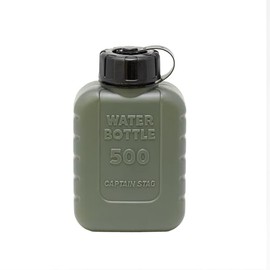 Captain Stag UE-2042 Lagoon Water Bottle, Poly Tank, Water Bottle, 16.9 fl oz (500 ml), Graduated Olive, Made in Japan