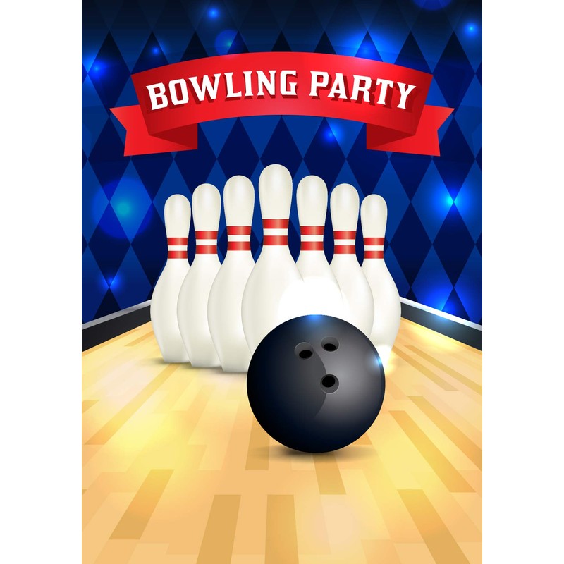 Olivia Samuel 20 x Bowling Party Birthday Invitations - Kids