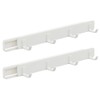 Garneck 2pcs Drawer Gap Slide Hooks Towel Rack Cookware Hanging