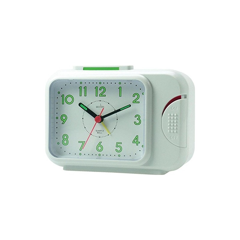 Acctim Sonnet Analogue Alarm Clock Non Ticking Sweep Luminous Hands