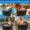 Yesker 126 Gal Ice Bath Tub with Air Ring, Portable
