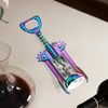 Winged Corkscrew, Iridescent Bottle Opener, Cork Remover, Rainbow Wine Gift