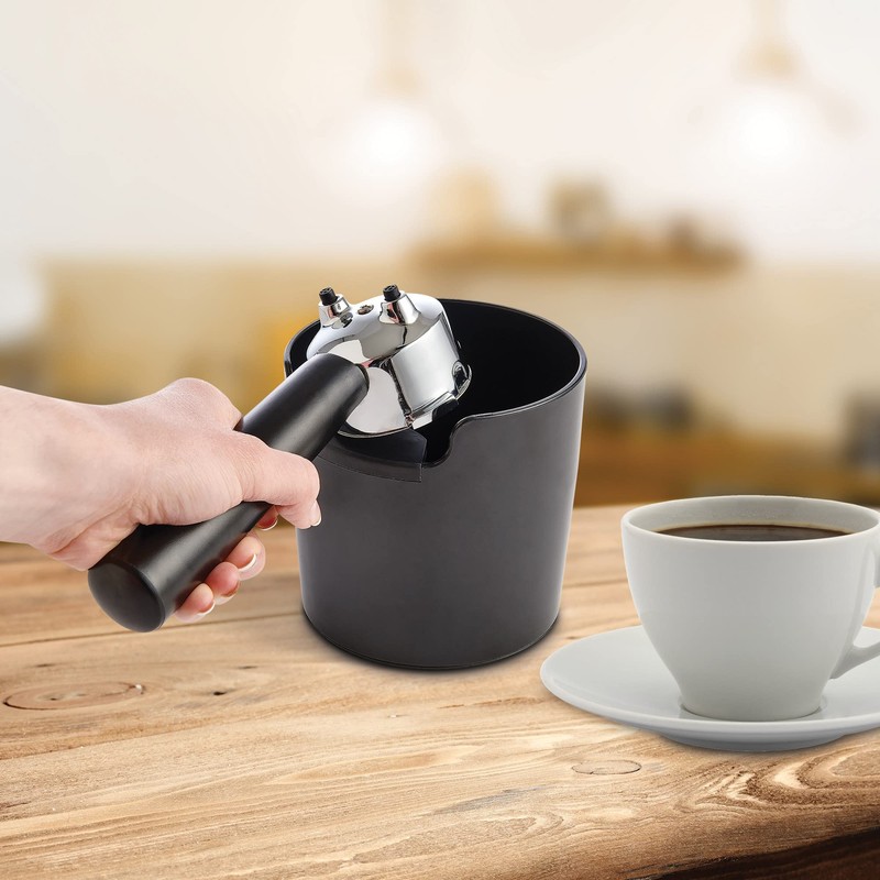 Fino Mess-Free Espresso Knock Box Without Center Rod, Non-Skid Base