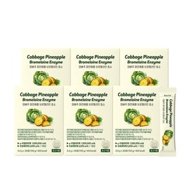 [Iropfit] Cabbage Pineapple Bromelain Enzyme 30 Packs x 6 Boxes / [이롭핏] 양배추 파인애플 브로멜라인 효소 30포 X 6박스