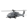 Diecast Metal Helicopter Model Sound Light Pullback Alloy Fighter Aircraft