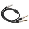 6.35mm Splitter Y Cable Mono Female to Dual Male 1/4