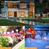 OxyLED Solar Outdoor Lights - 6 Pack Crystal Cracked Glass