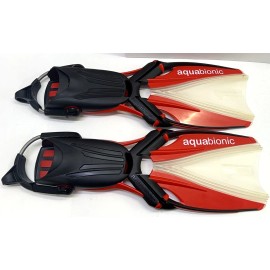Beuchat Aquabionic Warp 1 Adjustable Open Heel Diving Fins-Size L -XL US 10/12+