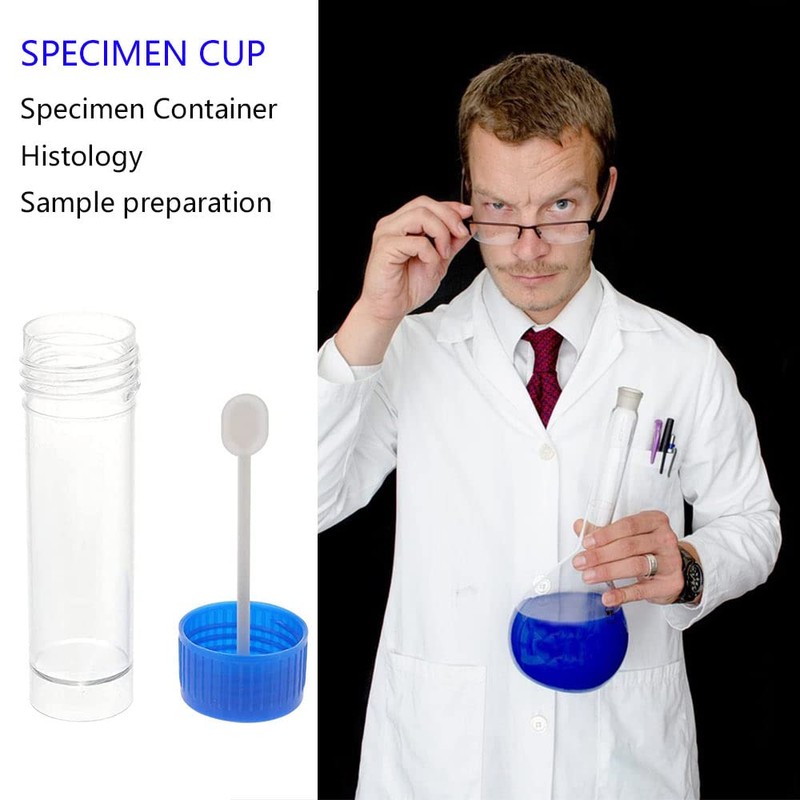 Plastic Specimen Cup Specimen Bottles 30ml Stool Containers Sample Cups
