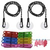 2 PCS Travel Washing Line,Extendable Camping Clothesline with Hooks &