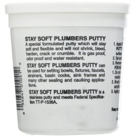 Black Swan PUT2 Plumbers Putty, White, 1.75 lb