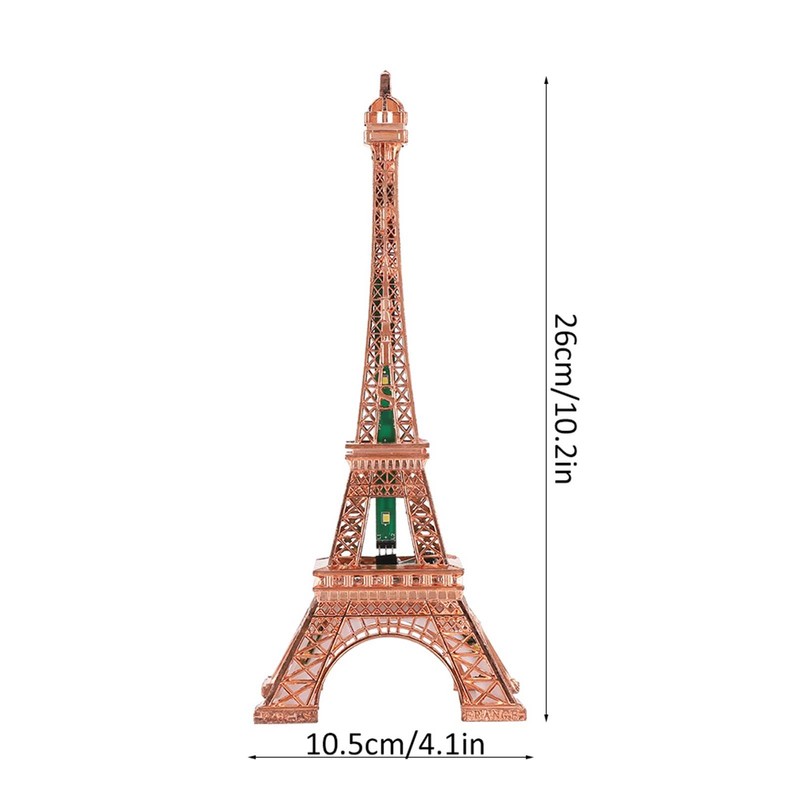 Qiilu Eiffel Tower Lamp Sparkling Tower Tower Led Light Luminous