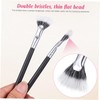 FRCOLOR 5sets Double-ended Eyelash Brush Lash Mascara Folding Angle Scalloped