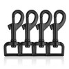 Swivel Eye Bolt Snap Hooks - Black Heavy Duty Dog