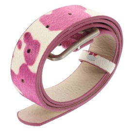 Cow Pu Belt Girls Belt Belt Fashion Belt Trendy Cow Hair Leather Belt in Animal Print