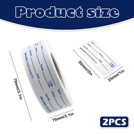 1000 pcs Removable Food Labels, Date Labels for Food Storage, Canning Jars, Pantry, and Meal Prep Containers