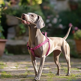 QQPETS Dog Harness Leash Set Adjustable Heavy Duty No Pull Halter Harnesses for Small Medium Large Breed Dogs Back Clip Anti-Twist Perfect for Walking