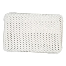 Bath Biss Spa Foam Bath Pillow | Suction Cup | Bathtub | Head and Neck Support | Relaxing Cushion | White