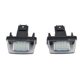 FOLGEMIR Top LED Number Plate Light, Number Plate 6000 K, White, CE, Error Free for 206 207 407 406 307 308 5008 Partner Tepee / C3 C3 II C3 Picasso C4 Picasso C5 II C6 Berlingo XSARA