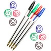 ARTH Pens Black Ink Biro Ballpoint Multipack Box Of 50