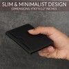 Leather Credit Card Holder Wallet for Men and Women, Thin