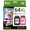 64XL Ink Cartridge Compatible for HP 64 Ink Cartridges Black/Color