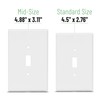 Bates- Light Switch Plates, 10 Pack, 4.88" x 3.11", Mid-