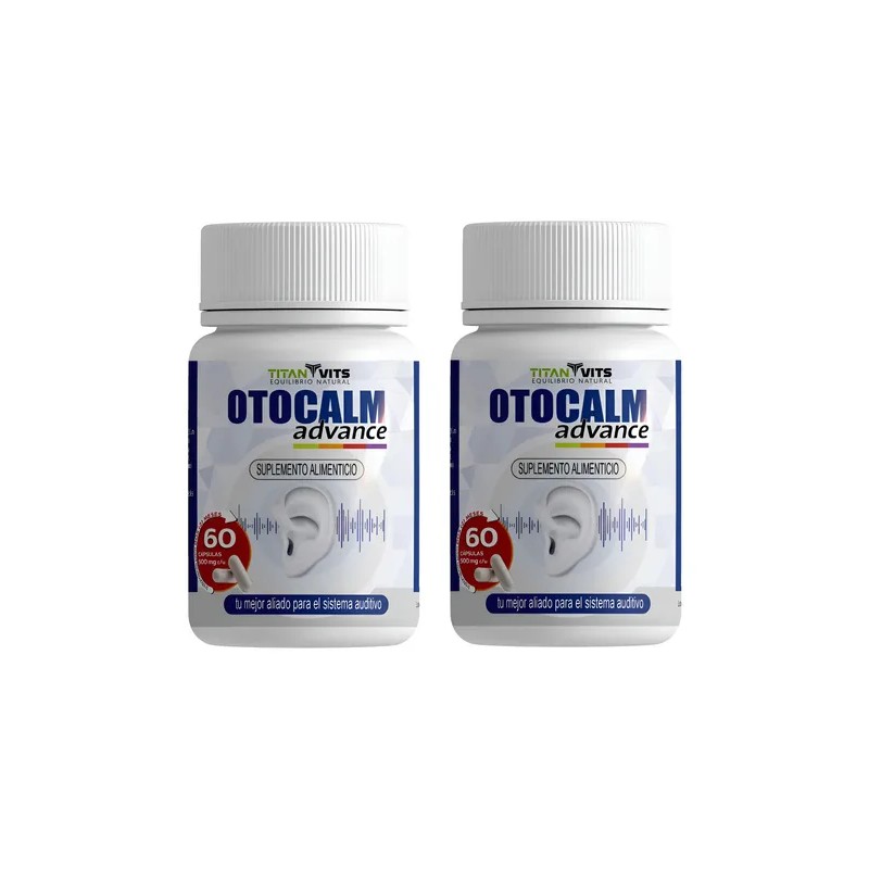 Otocalm 60 Caps Suplemento Alivio Zumbidos En Oídos 2 Pack