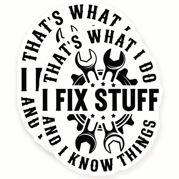 Stickers - I Fix Stuff - Mechanic Tools - Funny