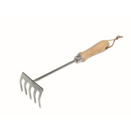 Siena Garden ClassicLine 599866 Small Rake Stainless Steel with Wooden Handle