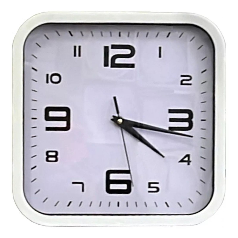 Argenmexwatch Reloj De Pared Clasico Silencioso Cuadrado Vintage