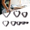 8pcs Leather Die Cutter Hollow Punching Tool High Carbon Steel