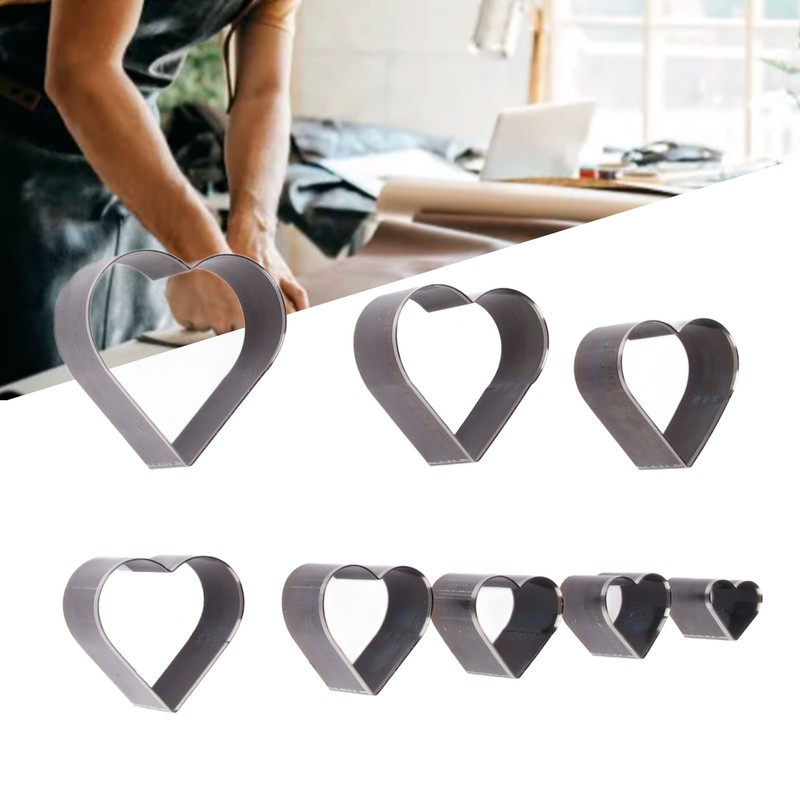 8pcs Leather Die Cutter Hollow Punching Tool High Carbon Steel