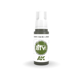 AK Acrylics 3Gen AFV AK11339 Nº9 Olive Drab (FS33070) (17 ml)