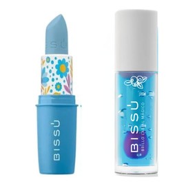 Duo/Kit Gloss Brillo Labial Mágico Bissú Mora Azul