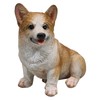 Fachhandel Plus Decorative Corgi Animal Figurine Dog Puppy Sitting Detailed