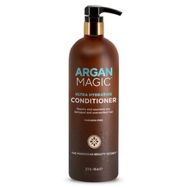 Argan Magic Ultra Hydrating Conditioner | Repairs and Protects Dry, Damaged Hair | Improves Hair Health | Safe for Color Treated and Chemically Treated Hair | Paraben Free, (32 oz, 2 Pack)