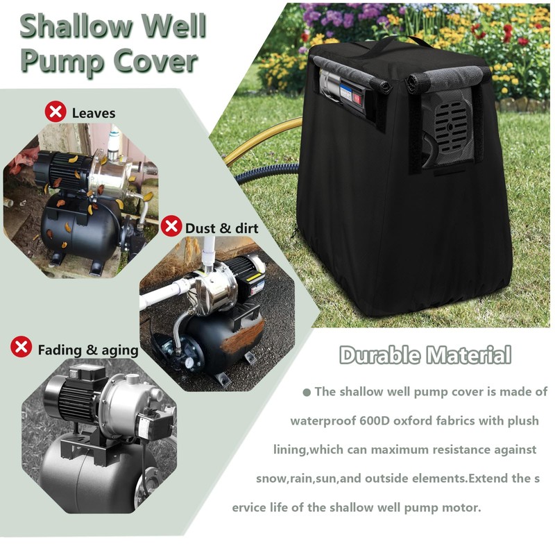 Rileytee Shallow Well Pump Cover for Automatic Water Booster Jet