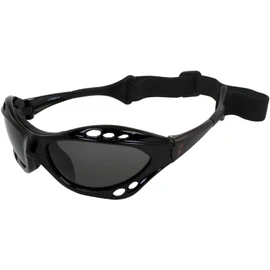 Hurricane Eyewear Category-4 Polarized Jet Ski Floating Goggles Black Padded Frames with Anti-Fog Coating (Smoke)