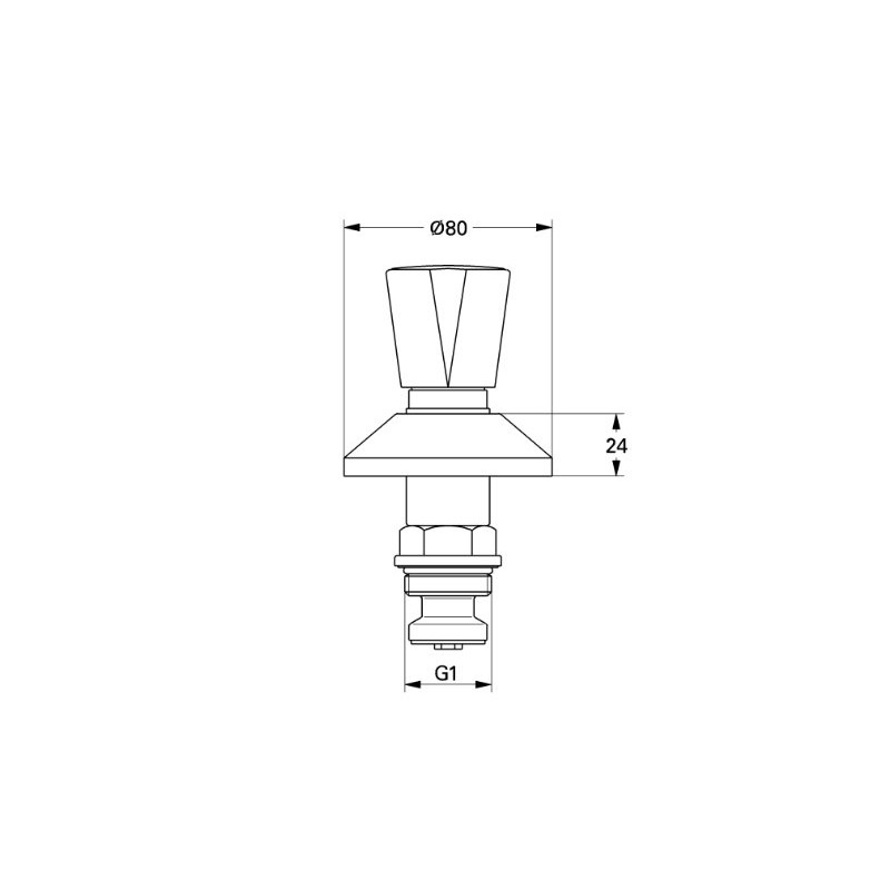 Grohe 11514000 Upper Part for Flush-Mounted Valve DN 20 3