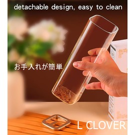 L CLOVER Incense Burner, Ash Won't Fly Away Spill Incense Burner Glass Hanging Stylish Incense Burner Buddhist Altar Healing Simple (Square Shape)